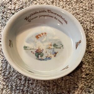 Vintage Nursery Rhyme Ceramic Bowl